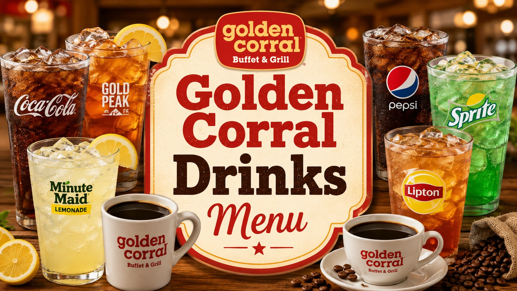 Golden Corral Drinks Menu
